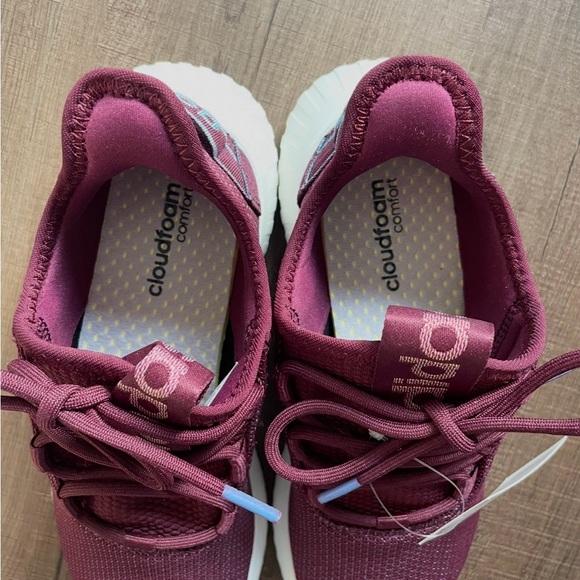 Adidas Kaptir X NWT Women's Sneakers in Burgundy and White - Picture 4 of 9